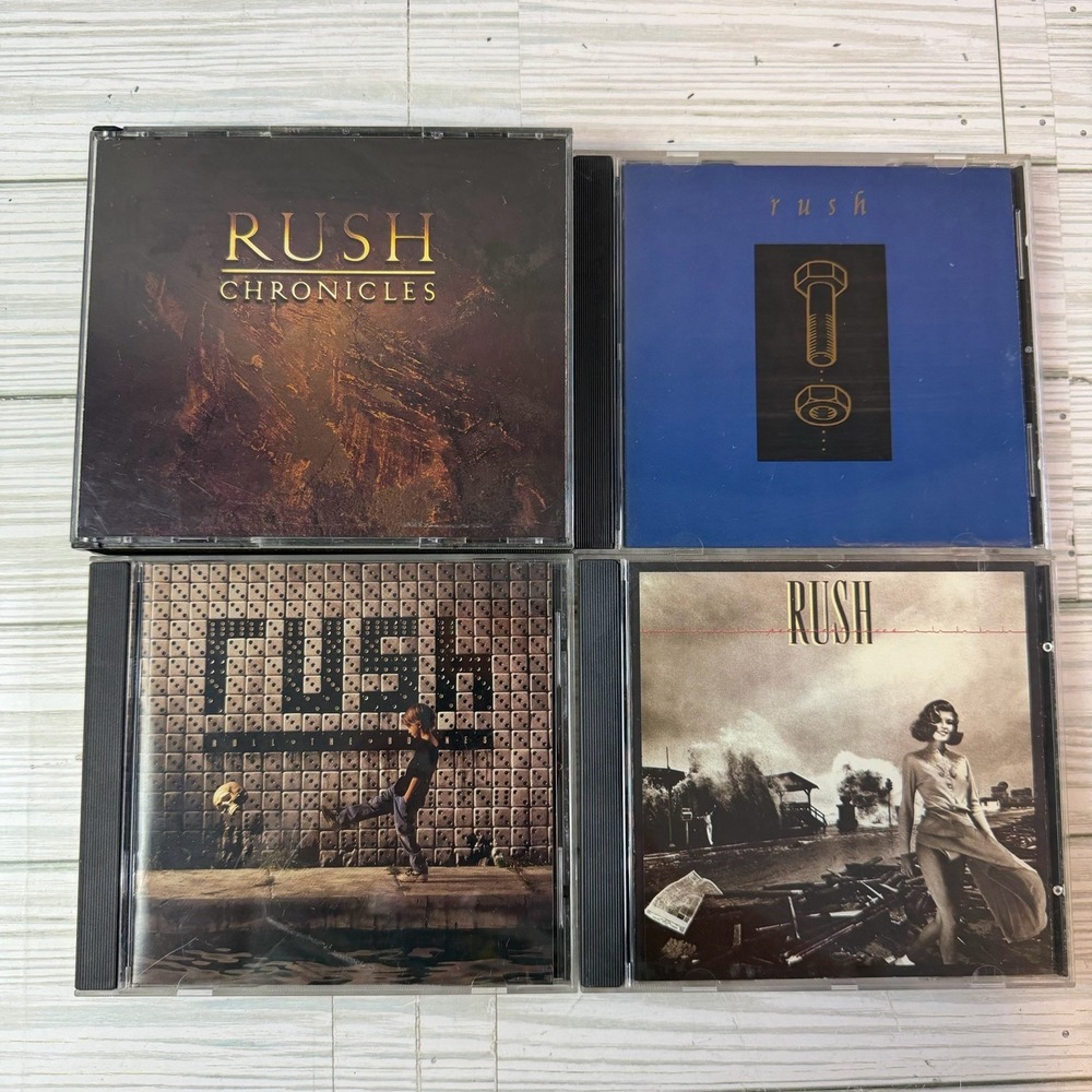 Bundle Of 4 Rush CDs Permanent Waves , Counterparts + More